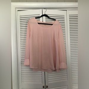 LOFT plus pink blouse